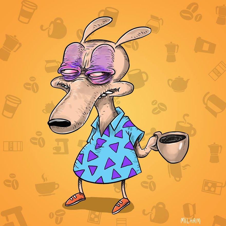 I protagonisti dei cartoni animati prima del caffè mattutino articolo