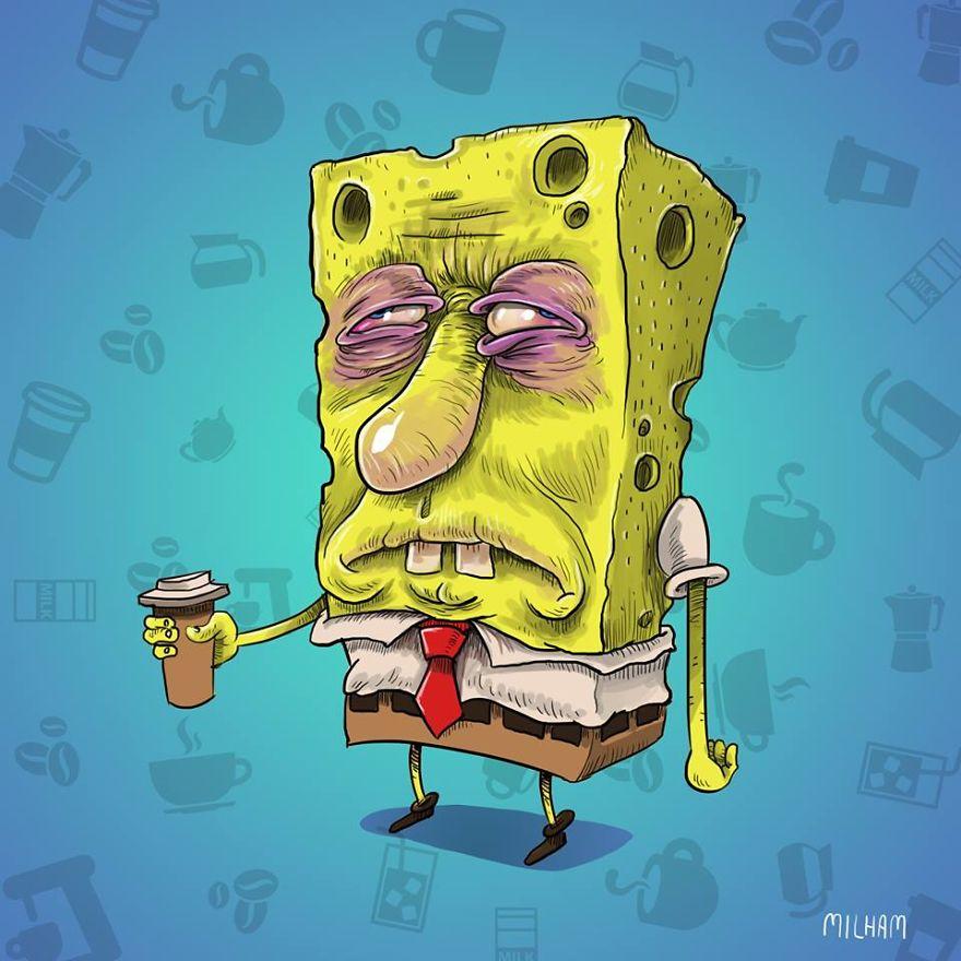 I protagonisti dei cartoni animati prima del caffè mattutino articolo