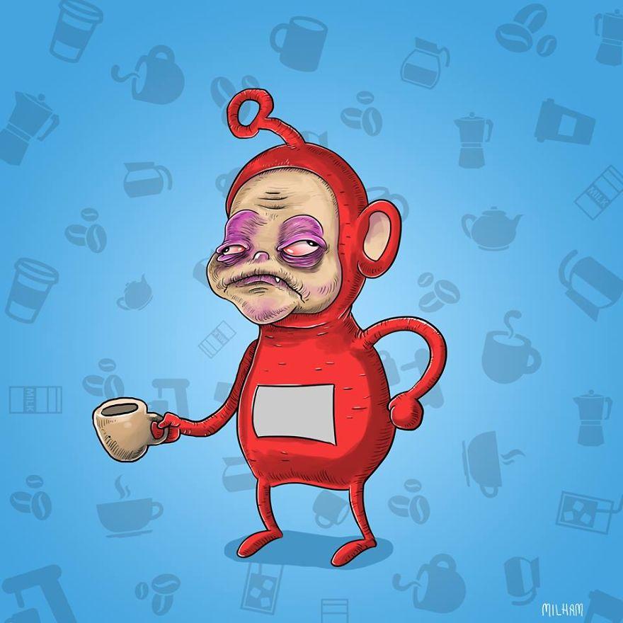 I protagonisti dei cartoni animati prima del caffè mattutino articolo