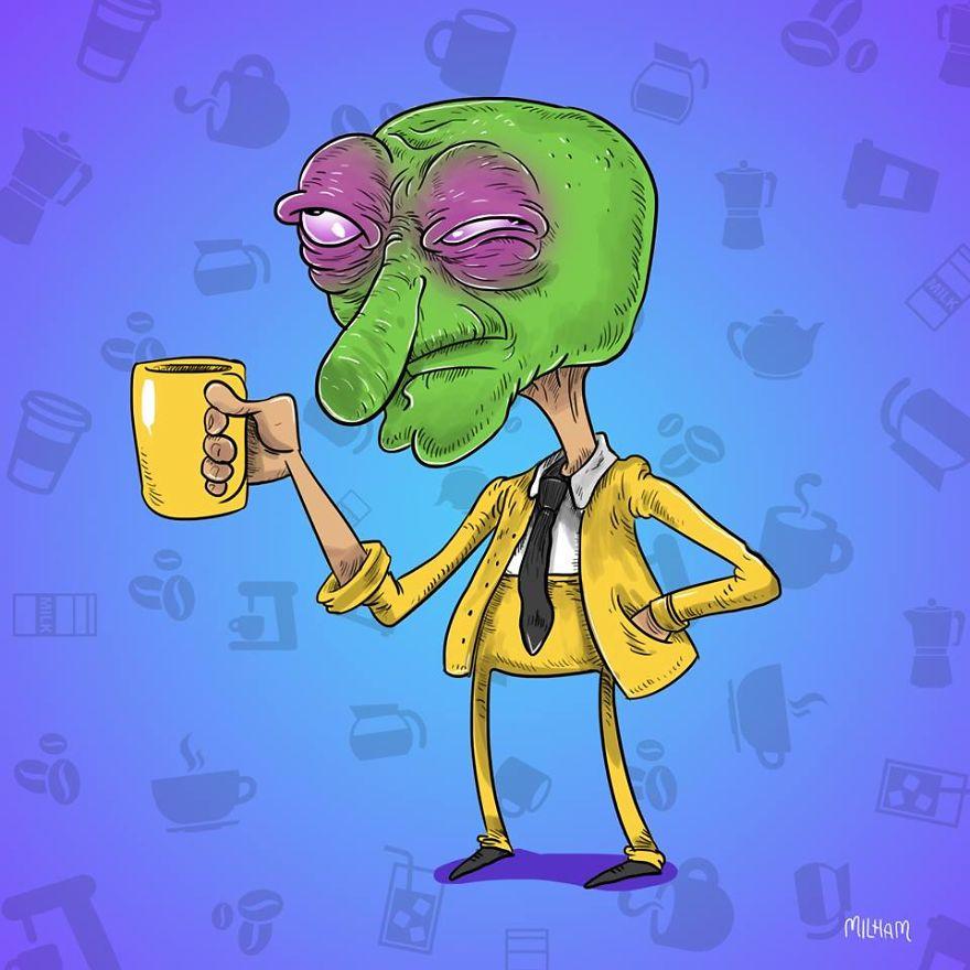 I protagonisti dei cartoni animati prima del caffè mattutino articolo