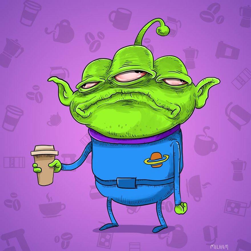 I protagonisti dei cartoni animati prima del caffè mattutino articolo