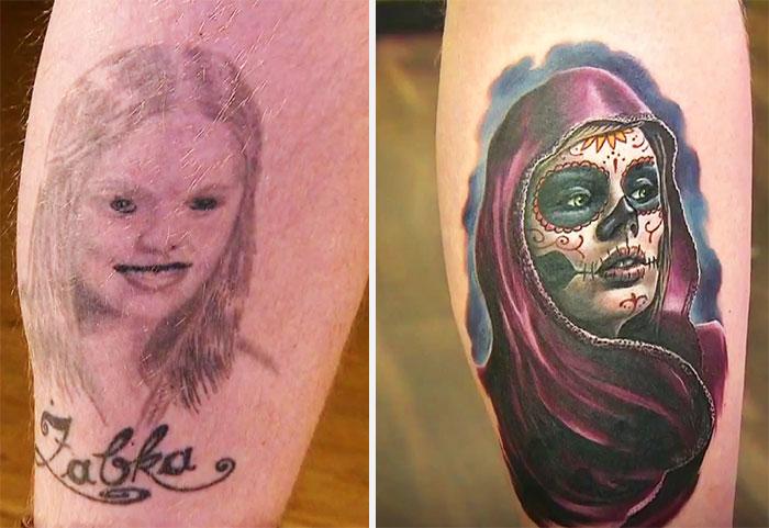 Tatuaggi vecchi e modificati in maniera creativa! articolo