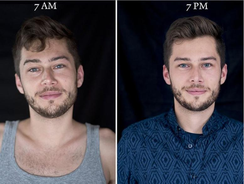 Ecco come cambia l'aspetto di una persona in 12 ore articolo