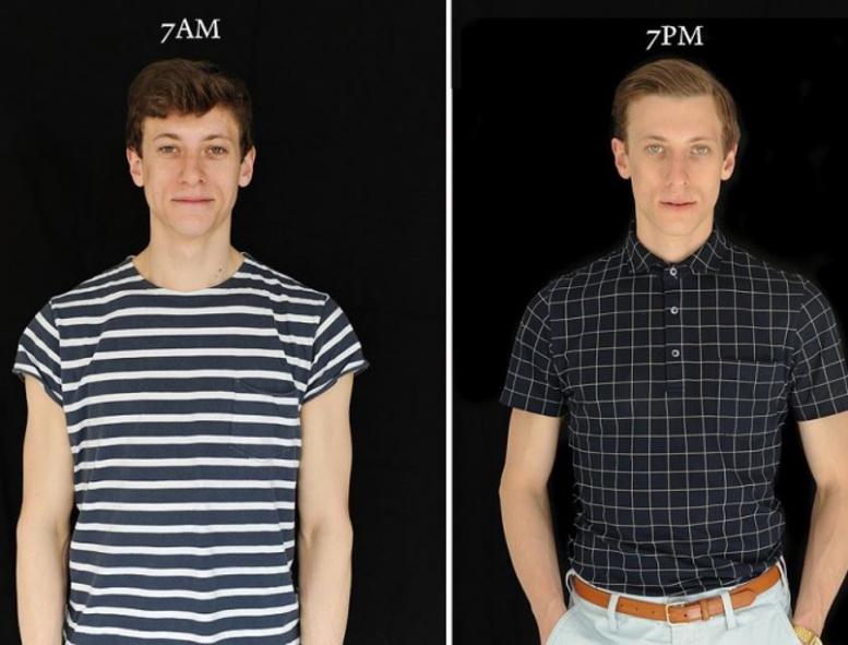 Ecco come cambia l'aspetto di una persona in 12 ore articolo