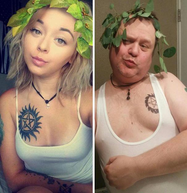Quando gli uomini replicano le foto di donne! articolo