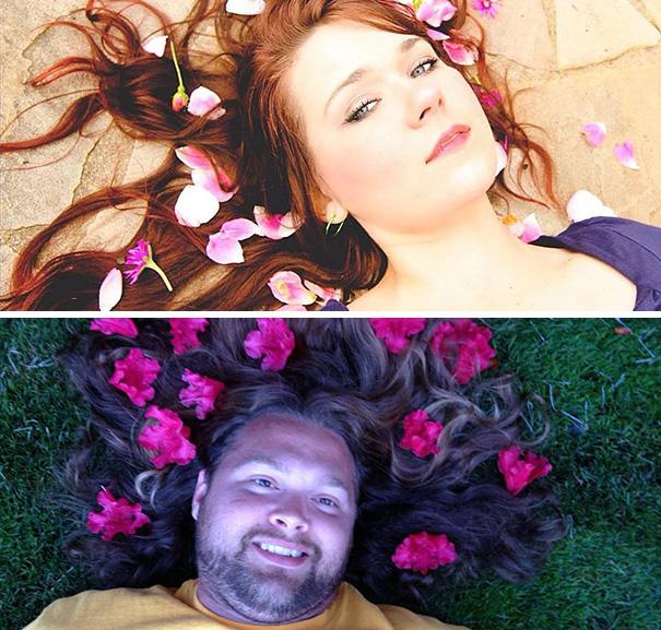 Quando gli uomini replicano le foto di donne! articolo
