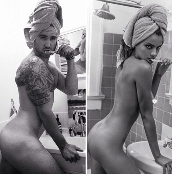 Quando gli uomini replicano le foto di donne! articolo