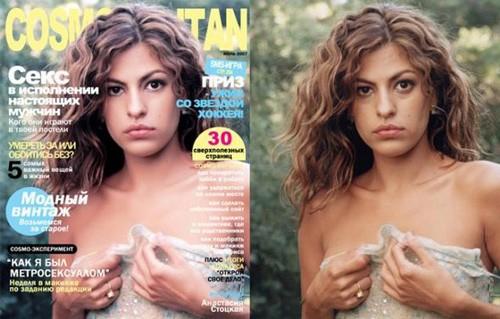 16 immagini incredibili di personaggi famosi PRIMA e DOPO Photoshop! articolo