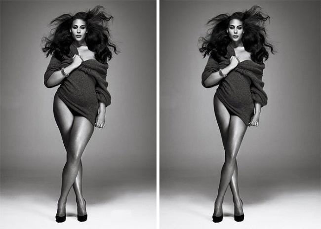16 immagini incredibili di personaggi famosi PRIMA e DOPO Photoshop! articolo