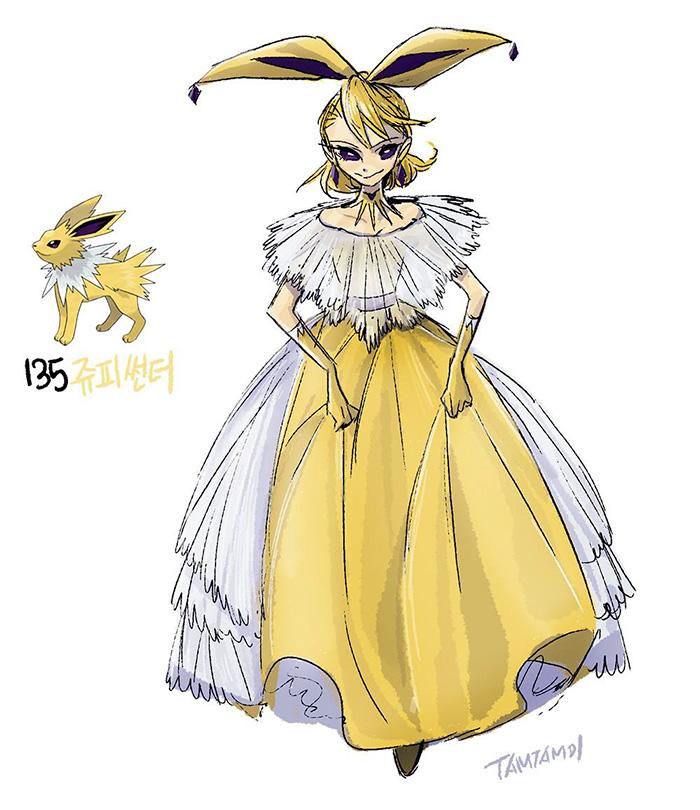 Un'artista ha trasformato i Pokemon in essere umani! articolo