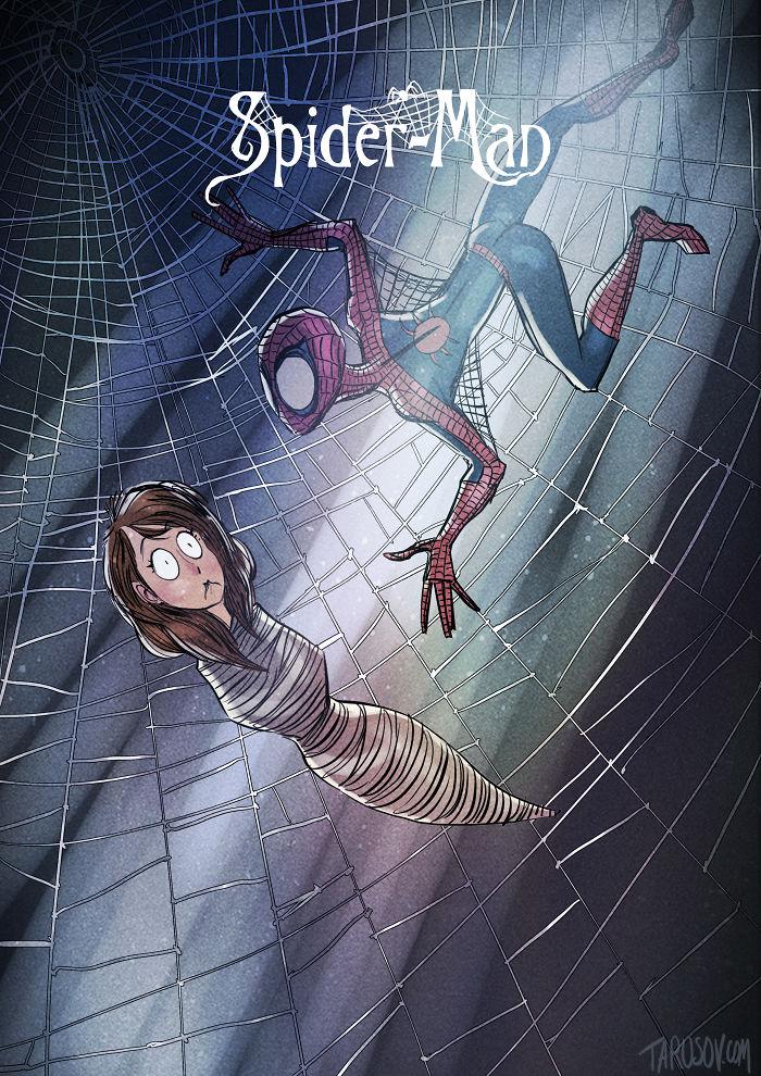 Come sarebbero i Supereroi se fossero stati disegnati da Tim Burton articolo