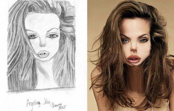 Ecco come sarebbero le Star di Hollywood dai disegni dei loro fan articolo