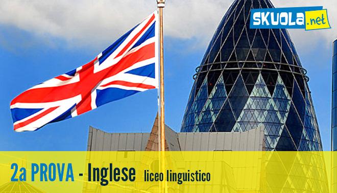 soluzione della seconda prova di inglese per il linguistico