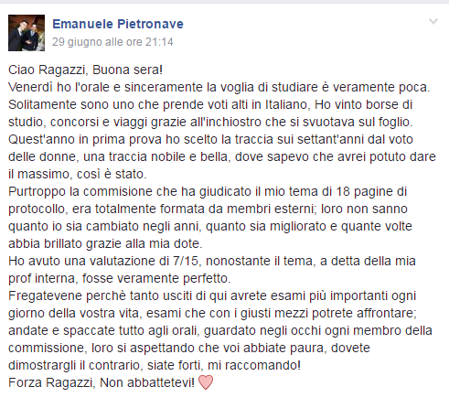 Maturità 2016: quello che gli studenti non dicono ma condividono