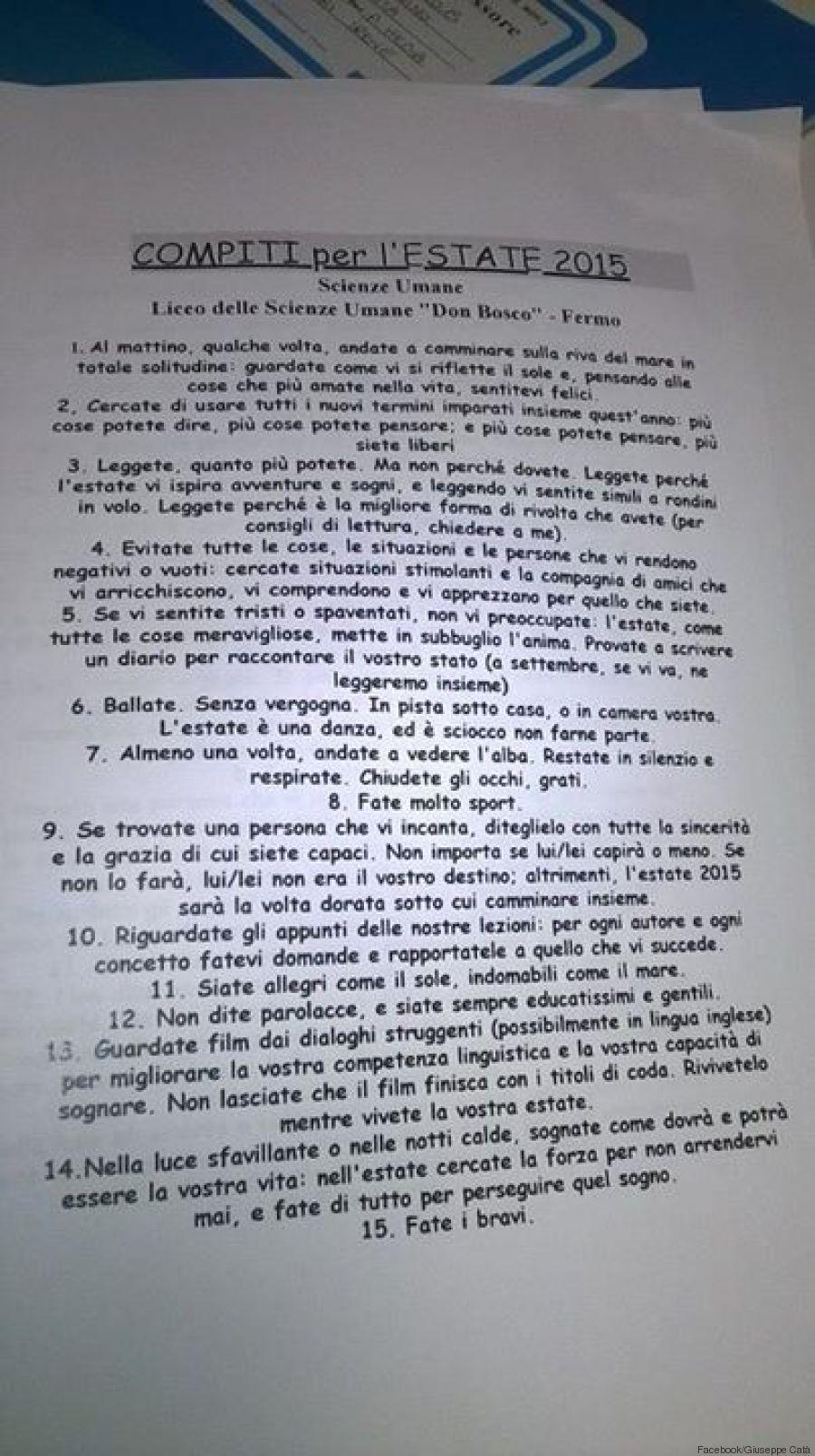 Il sindaco vieta i compiti delle vacanze con un'ordinanza