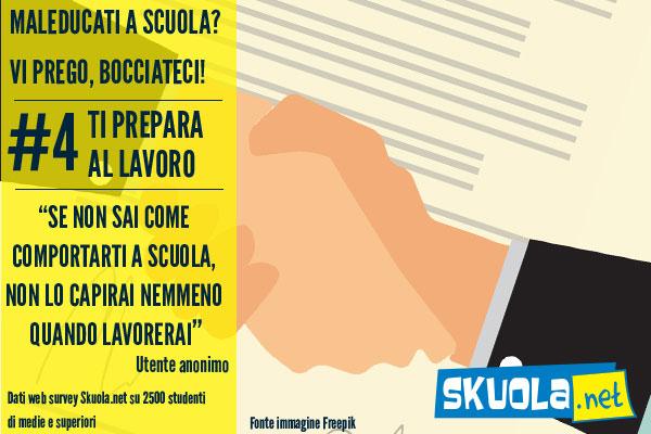 foto di studenti contrari all'abolizione della bocciatura per voto in condotta