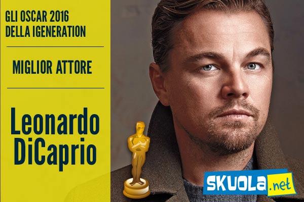 foto di Oscar 2016 vittoria Leonardo DiCaprio