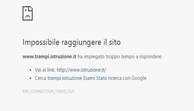 foto offline sito ministero