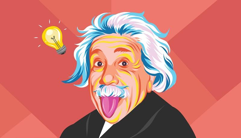 einstein cartoon
