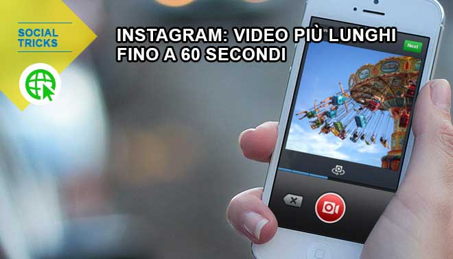 Instangram: video più lunghi fino a 60 secondi