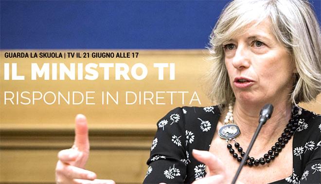 Maturità 2016: il Ministro Giannini ospite della nostra videochat il 21 giugno