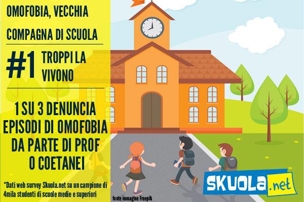 foto di omofobia a scuola
