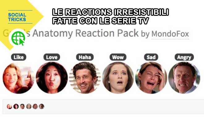 Facebook: le reactions irresistibili delle serie tv