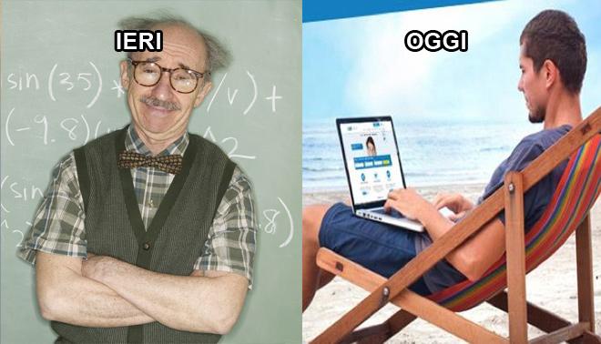 foto di come la vita a scuola è cambiata nel corso degli anni