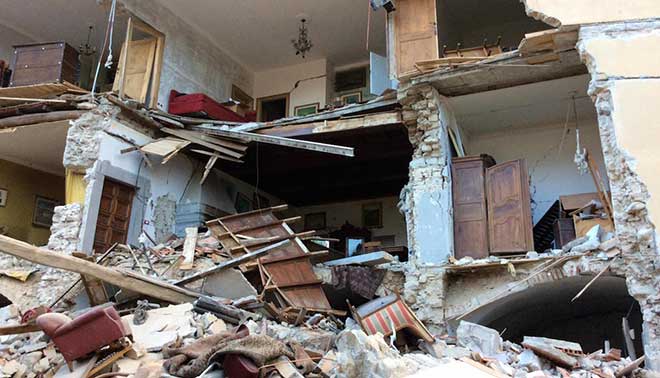 foto di che cosa succede durante un terremoto