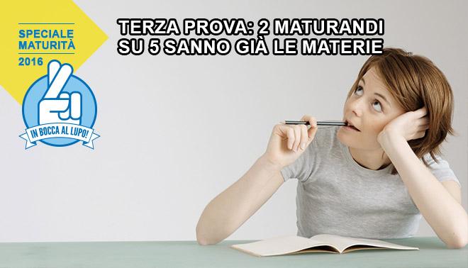 foto di terza prova maturità 2016 2 maturandi su 5 conoscono le materie
