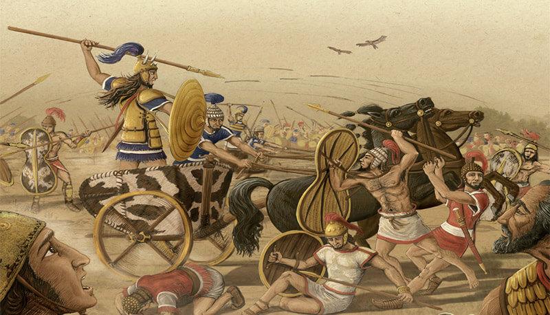 il duello tra Paride e Menelao nel libro III