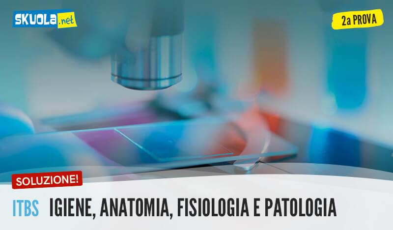 traccia e soluzione Igiene, anatomia, fisiologia e patologia