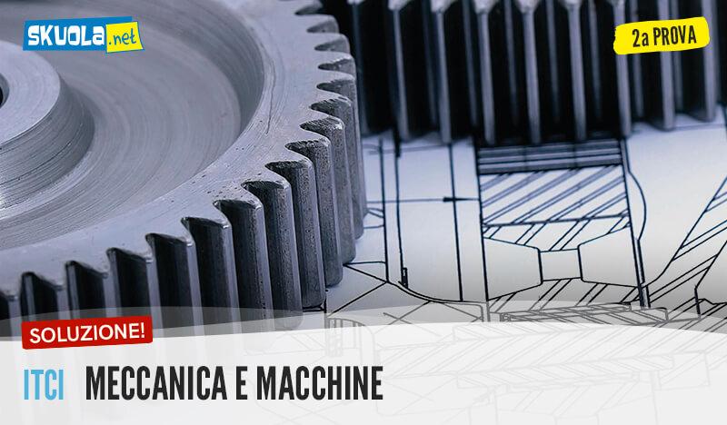 Traccia e soluzione Seconda Prova Meccanica e Macchine 2017