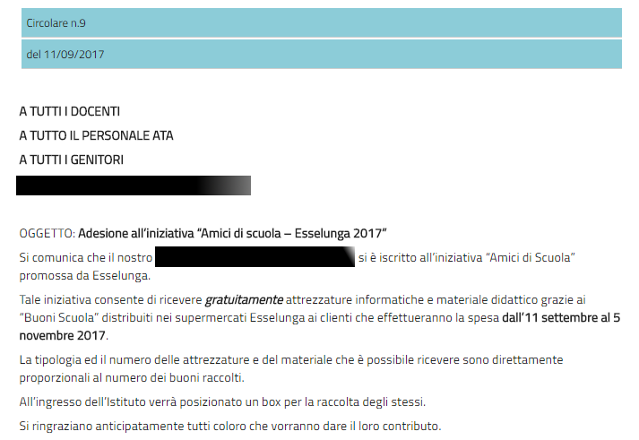 Scuole ‘in bolletta’? Si aiutano con i punti fedeltà articolo