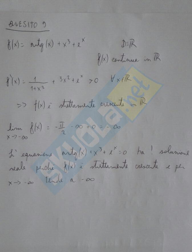 soluzione seconda prova Matematica Maturità 2017