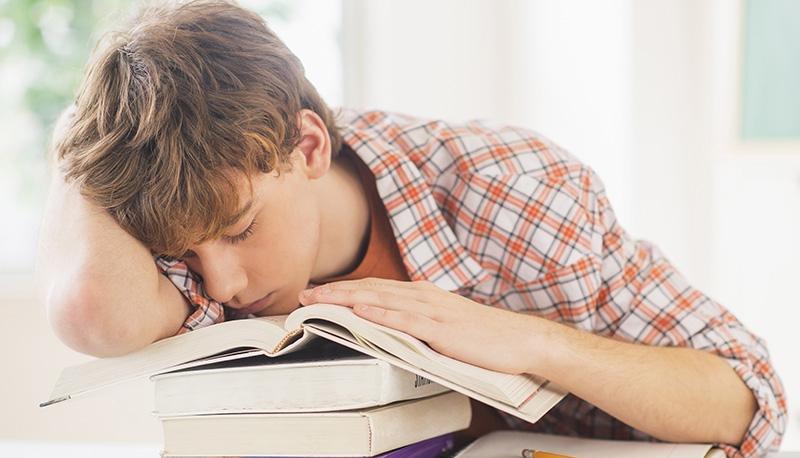 studente stanco