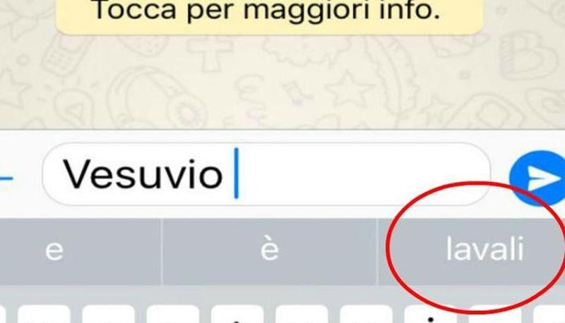 Napoletani contro la Apple: se scrivi Vesuvio il suggerimento è ‘lavali col fuoco’