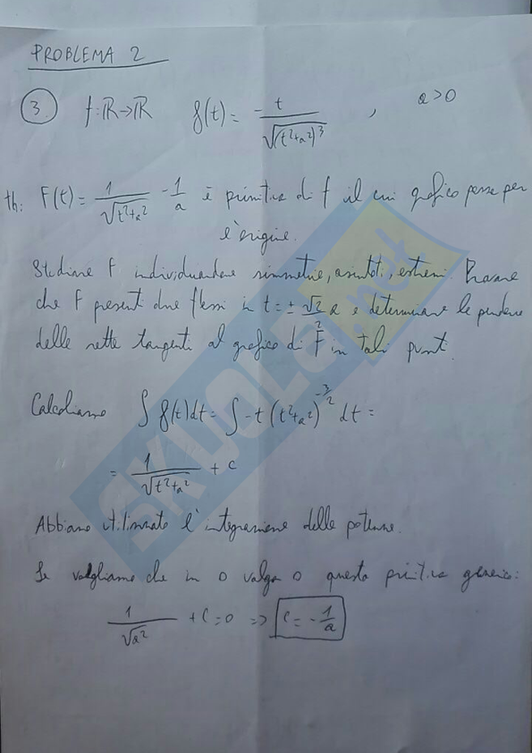 seconda prova secondo problema