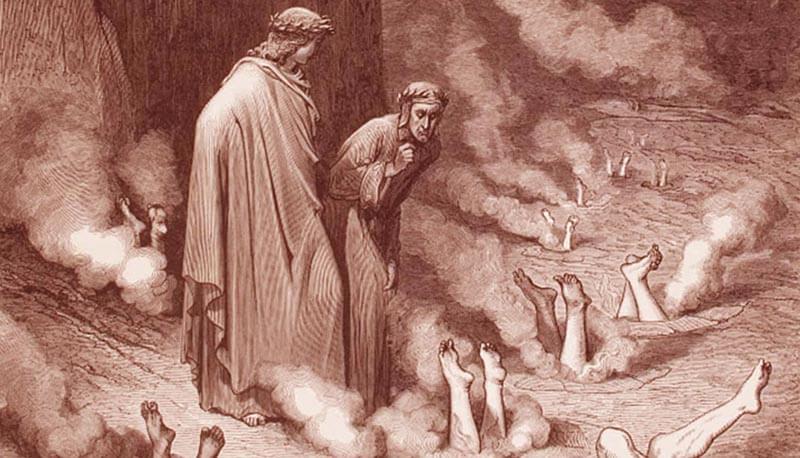 sintesi del canto 19 dell'Inferno