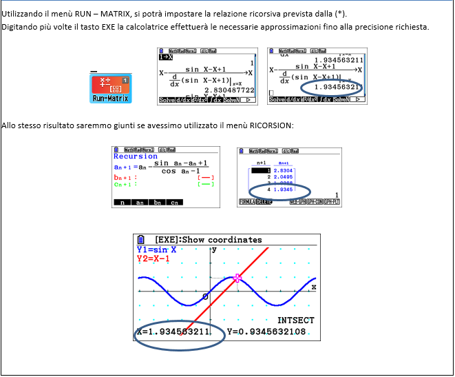 Calcolatrice grafica CASIO FX-CG50 - Risoluzione di equazioni 