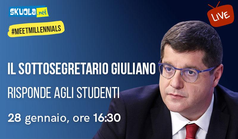 Alternanza, scuola del futuro e ITS: il sottosegretario Giuliano risponde agli studenti!