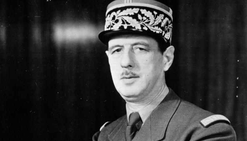 descrizione in francese di un personaggio famoso: de Gaulle