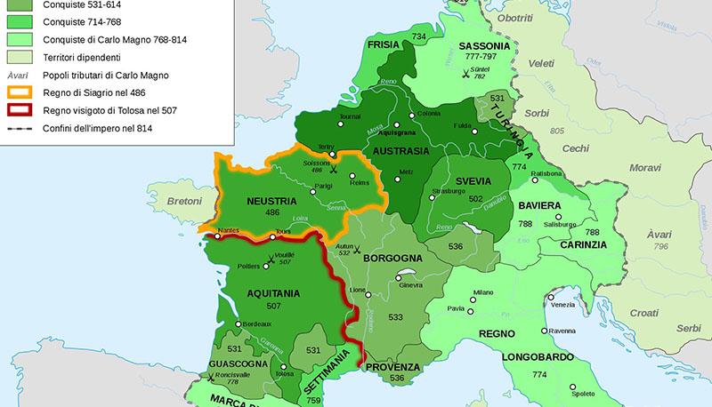 descrizione dell'impero carolingio