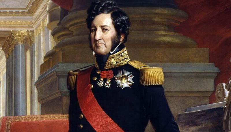 figura e imprese del re di Francia Luigi Filippo