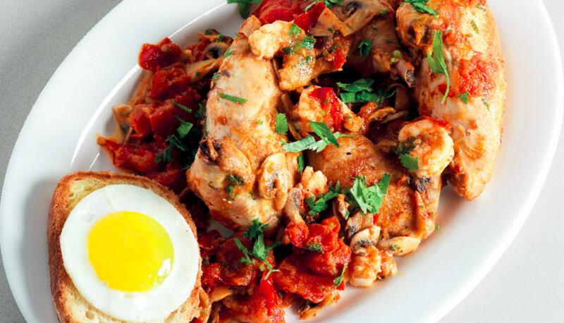 descrizione della ricetta del pollo alla marengo