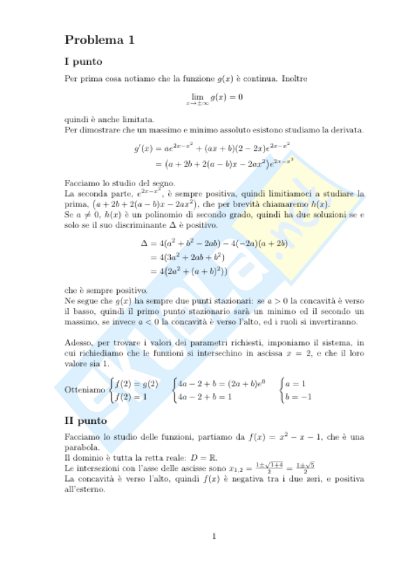 seconda prova secondo problema