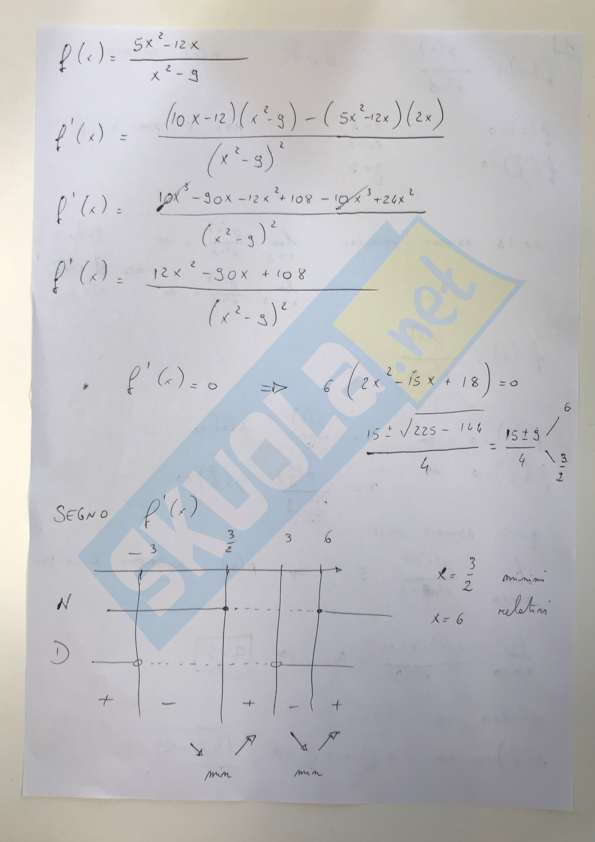 seconda prova quesiti matematica
