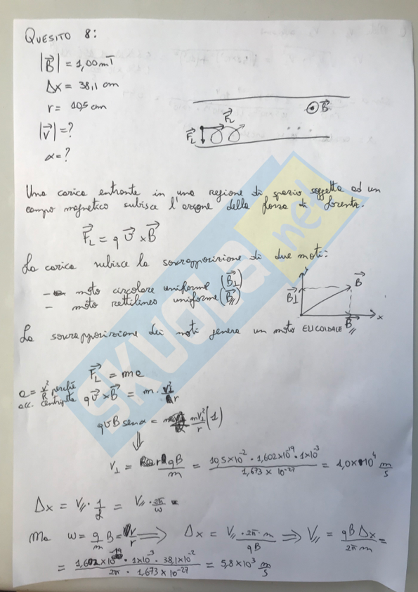 seconda prova quesiti matematica