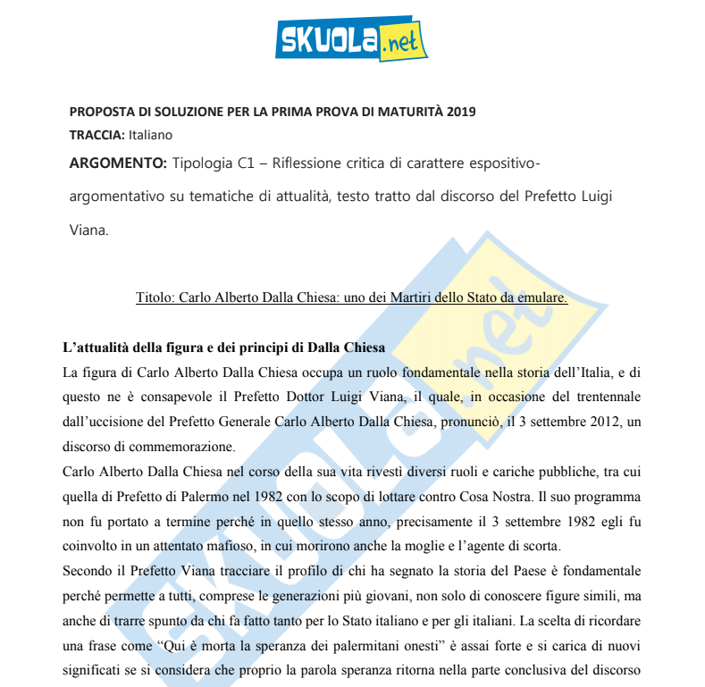 soluzione tema attualità 