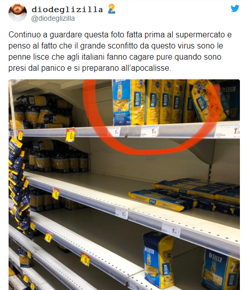 Penne lisce Coronavirus